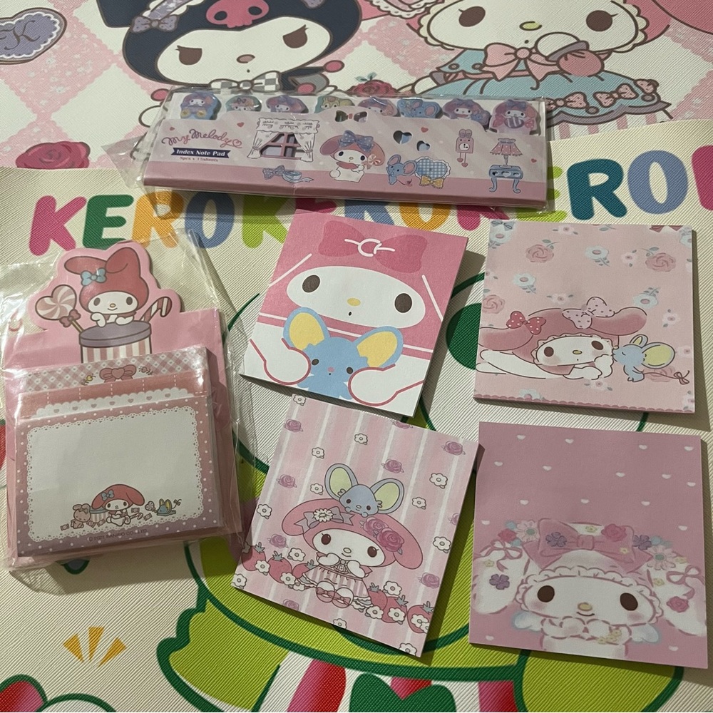 My Melody Sanrio Inspired Memo Note Bundle